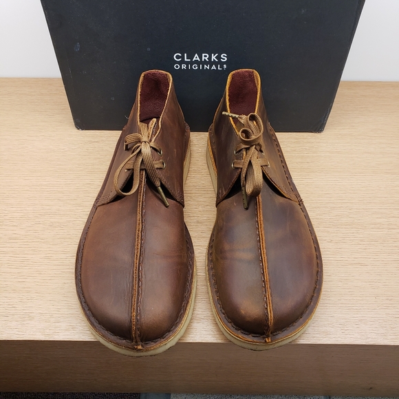 Clarks Originals Desert Trek Beeswax Leather right 11½ left 10½ - Picture 2 of 8